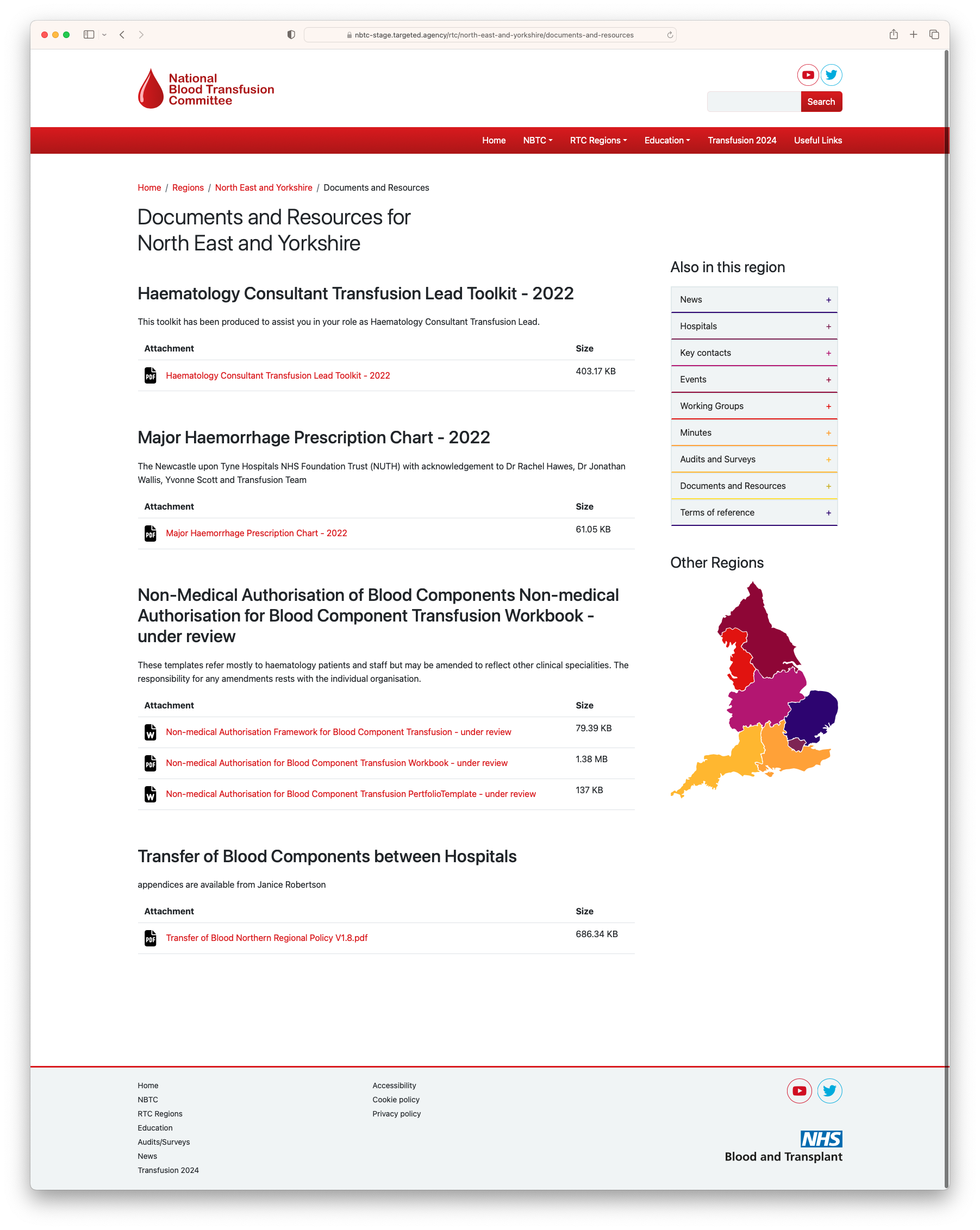 National Blood Transfusion Committee - Document management